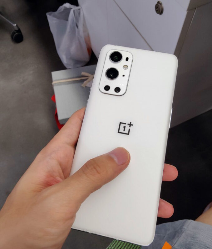 Pure White OnePlus 9 Pro live image surfaces scaled