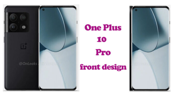 front design of the OnePlus 10 Pro has been revealed