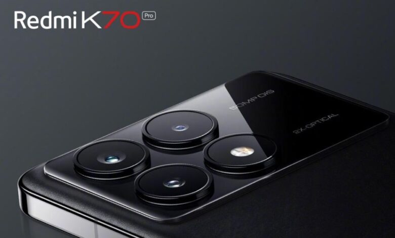 Xiaomi Redmi K70 Pro mobile phone appearance triple camera