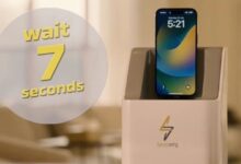 Mobile charging device in seven seconds