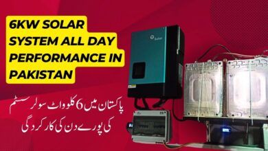 6kw solar system all day performance in Pakistan Start Time 10 Am to 3 PM Full load Testing 3.7KW