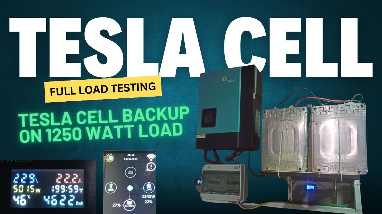 Tesla Cell Full Load Testing and Backup Check | 4g Packages