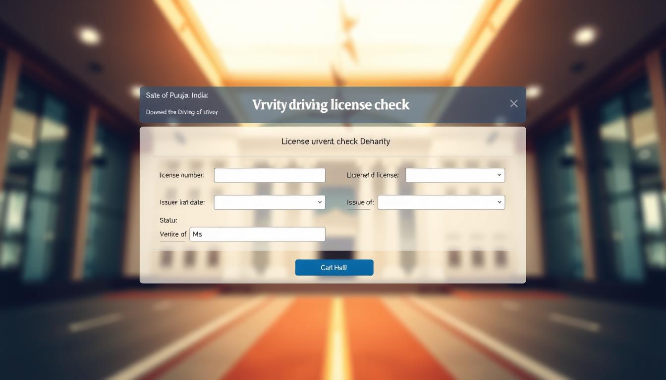 punjab driving license online