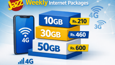 Jazz weekly packages, internet bundles, prepaid plans