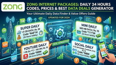 zong internet packages daily 24 hours code